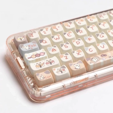 Bộ Keycap Miao Cat Pastel KCRAFT - Thiết kế mèo pastel, giảm giá 17% keycaps 7