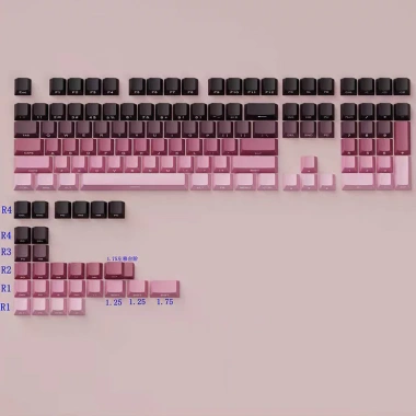 Bộ keycap PBT Hồng Hoàng Hôn 104 phím hồng tím đen – Giá 400.000₫ 3 Bộ keycap PBT Hồng Hoàng Hôn 104 phím hồng tím đen – Giá 400.000₫ 3