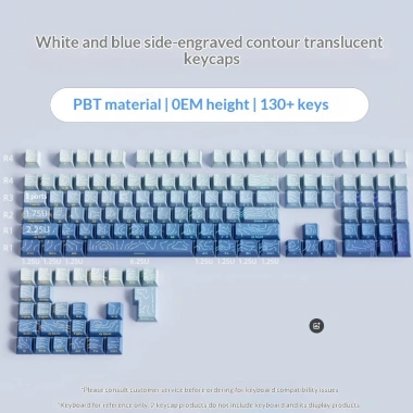 Bộ Keycap PBT OEM 130+ Phím Khắc Cạnh Gradient KCRAFT giá ưu đãi 346.300 VND 6 Bộ Keycap PBT OEM 130+ Phím Khắc Cạnh Gradient KCRAFT giá ưu đãi 346.300 VND 6