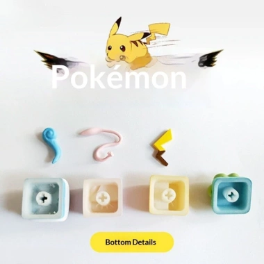 Bộ Keycap Pokemon Mini KCRAFT - Keycaps dễ thương, giảm 18% chỉ 230.000₫