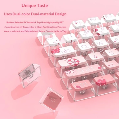 Bộ Keycap Sakura Gradient KCAP - World of keycaps, giảm giá 20% còn 555.555₫