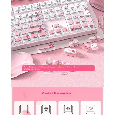 Bộ Keycap Sakura Gradient KCAP - World of keycaps, giảm giá 20% còn 555.555₫