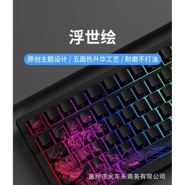 Bộ Keycap Ukiyo-e 2.0 Xuyên Led RGB PBT 134 Phím - KCRAFT, Giá ưu đãi 556.540₫ 6