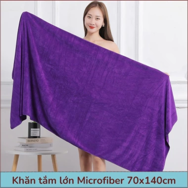Bộ Khăn Spa HANOITEX Microfiber Cao Cấp Dày Dặn Siêu Bền Siêu Thấm Giá 176k