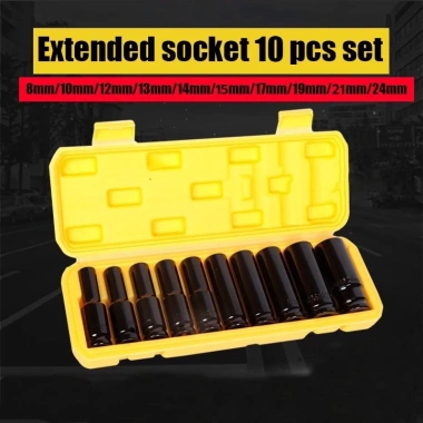 Bộ khẩu 1/2 10 món (8‑24) dùng cho siết bulong – Kích thước đa dạng, giá tốt 6