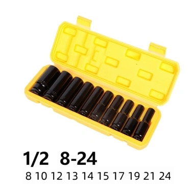 Bộ khẩu 1/2 10 món (8‑24) dùng cho siết bulong – Kích thước đa dạng, giá tốt 9