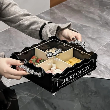 Bộ khay mút tết 2.024 phomai đen + hũ thủy tinh trắng trang trí Tết - Mã PM1 Giá ưu đãi 467.500 8