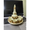 Bộ Khay nậm rượu RỒNG hoặc SEN cúng thắp hương men lam - khay tròn + nậm + 6 chén, giá ưu đãi 150.000 VND 8