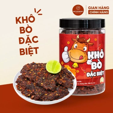 Bò Khô Miếng Đặc Biệt Mơ Gourmet 300g-500g - Thịt Tươi 100%, Đậm Vị Gia Truyền, Giảm Giá Đặc Biệt 220k