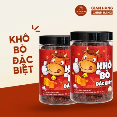 Bò Khô Miếng Đặc Biệt Mơ Gourmet 300g-500g - Thịt Tươi 100%, Đậm Vị Gia Truyền, Giảm Giá Đặc Biệt 220k