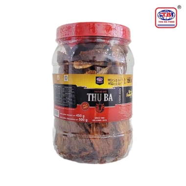 Bò khô Thu Ba 500g miếng trong hũ nhựa – Thịt bò khô thơm ngon, giá 490.000đ