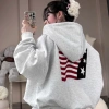 Bộ Khoác Nỉ Cờ Mỹ Zang Zang – Áo Hoodie & Quần Ống Suông Năng Động Thể Thao, Giá 89.000₫ 5
