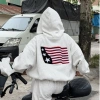 Bộ Khoác Nỉ Cờ Mỹ Zang Zang – Áo Hoodie & Quần Ống Suông Năng Động Thể Thao, Giá 89.000₫ 6