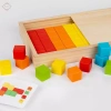Bộ khối xây dựng gỗ Stacker Playset tương tác, quà tặng Giáng sinh, giáo dục sáng tạo, an toàn không độc hại 7