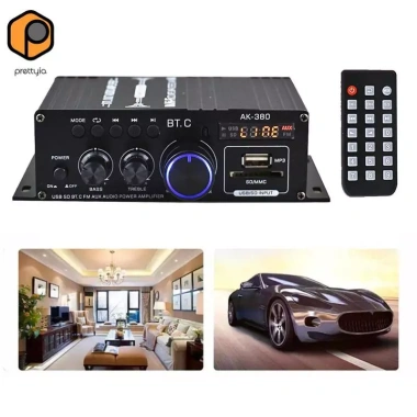 Bộ khuếch đại âm thanh AK380 800W (2x400W) Di động 2 Kênh 5.0 Dễ lắp cho xe & nhà Giá 497.200₫ 4