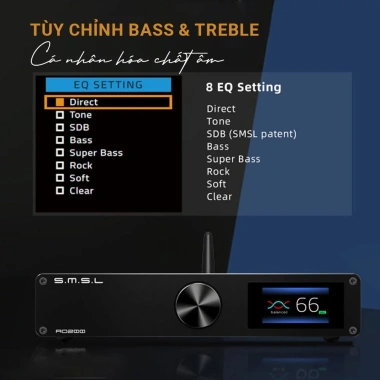 Bộ Khuếch Đại Âm Thanh SMSL A200 Bluetooth 5.0 Hi Res Audio cho Gia Đình và TV, Giá ưu đãi 4.8 Triệu 8
