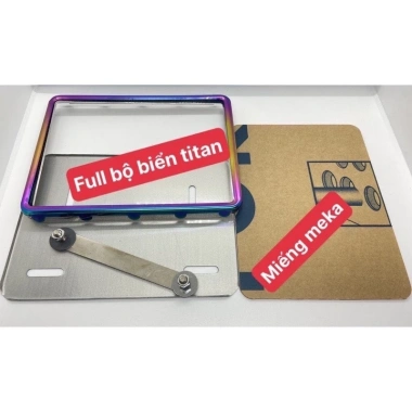 Bộ Khung Biển Số Titan GR5 4 Góc INox - Độ Dày Cực Kỳ, Gắn Xe Máy, Giá 16.900₫ 4