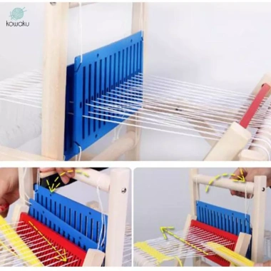 Bộ Khung Đan Đồ Chơi Gỗ Truyền Thống - Máy Dệt Thủ Công, Đồ Chơi Giáo Dục, Quà Tặng Trẻ Em