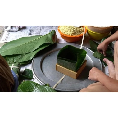 Bộ Khuôn Bánh Chưng Gỗ Vuông Thông Minh - Ép Gọn Gàng, Tiết Kiệm Tết, Giá 44.982₫