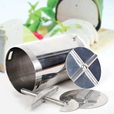 Bộ khuôn giò chả inox không rỉ 1kg-2kg dày dặn cao cấp, ưu đãi Tết 2.025