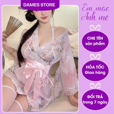Bộ Kimono Nhật Bản Xuyên Thấu Gợi Cảm - Váy Ngủ Dames Store Giá 130.000