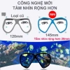 Bộ kính lặn POPO TUO ống thở 2 van ngăn nước 100% mắt kính cường lực - Giá chỉ 569.300₫ 6