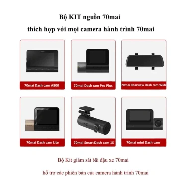 Bộ Kit Nguồn 70mai UP02, UP03, UP04, UP06 - Xem Online 24/24 cho Camera Hành Trình, Giá Ưu Đãi 450k Chính Hãng