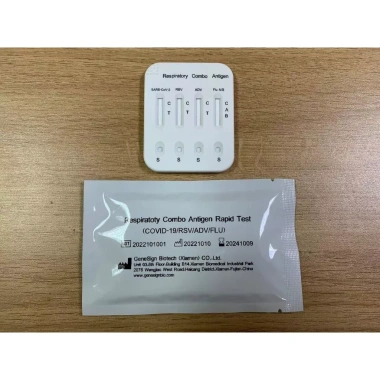 Bộ kit test nhanh 5 trong 1 GeneSign Respiratory Combo - Phát hiện CO.VID-19, RSV, ADV, FLU chỉ 59.750₫