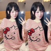 Bộ Kitty Kẻ Sọc 2 Món Chất Borip Siu Cưng - Giá ưu đãi 150k tại Minnie Shop 2