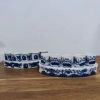 Bộ kỷ cong 5 chén Bát Tràng men lam họa rồng sen chén nước thờ cúng chỉ 50.000 2