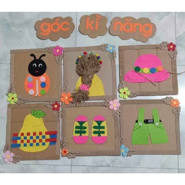 Bộ kỹ năng sống cho lớp học mầm non: Trang trí sáng tạo, giá ưu đãi 75.000đ (giảm từ 96.000đ)