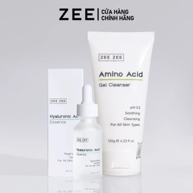 Bộ làm sạch sâu trẻ hóa da nhạy cảm Amino Acid Hyaluronic Acid Essence ZEE ZEE 525k