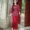 Bộ Lam Tết Đi Chùa 2.026 – Áo Gấm + Quần Lụa Latin Loại 1, Giảm Giá 226k 6