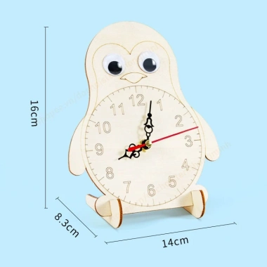 Bộ lắp ghép đồng hồ chim cánh cụt - Đồ chơi giáo dục STEM thông minh cho tiểu học, giảm giá mạnh 4
