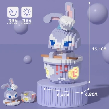 Bộ Lắp Ghép Xe Mô Tô Hoạt Hình Dạ Quang - Đồ chơi xây dựng sáng tạo giá ưu đãi 104,814 VND 8