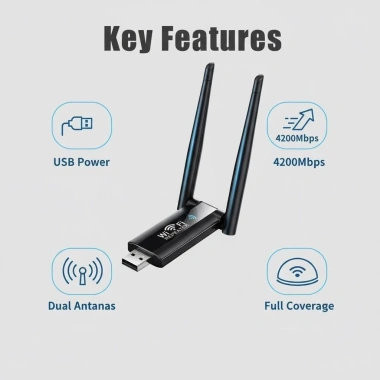 Bộ lặp Wifi USB 300M – Tăng cường tín hiệu Wi‑Fi 2.4G, mở rộng không dây cho PC & Laptop, 26.400 VNĐ