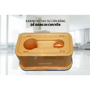 Bộ lau nhà 1 bông xoay 360 độ SUNHOUSE KS-CL350PO - Bảo hành 6 tháng - Giá 319.000