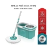 Bộ lau nhà 2 bông xoay 360 độ HAPPY TIME KH-CL330S và SUNHOUSE KS-CL300IB, lồng vắt inox, bông microfiber - Giá 299.000 VND 6