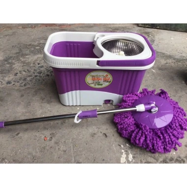 Bộ lau nhà 360 độ có bánh xe đa màu, tặng bông vải lau rời - Giá chỉ 119.700đ Bộ lau nhà 360 độ có bánh xe đa màu, tặng bông vải lau rời - Giá chỉ 119.700đ