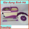 Bộ lau nhà 360 độ có bánh xe đa màu, tặng bông vải lau rời - Giá chỉ 119.700đ 2