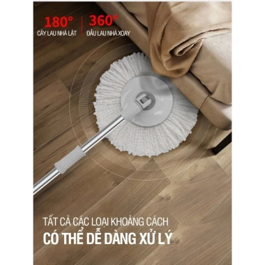 Bộ lau nhà 360° UTRUST LV-A04 - Xô, cây lau, 2 bông lau giá chỉ 259.000₫