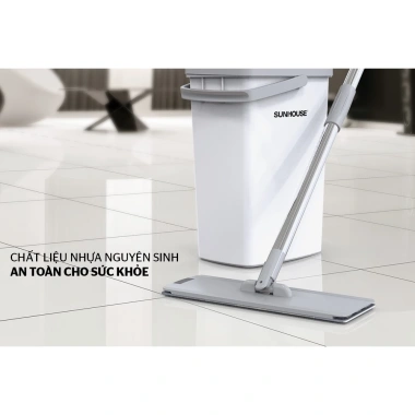 Bộ lau nhà đa năng SUNHOUSE KS-CL3.211PW - Tiết kiệm không gian, giá chỉ 349.000₫