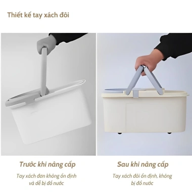 Bộ Lau Nhà Thông Minh Tự Vắt, Đầu Xoay 360, Bàn Xoay Sắt - Tiện Lợi, Giá 132k 6 Bộ Lau Nhà Thông Minh Tự Vắt, Đầu Xoay 360, Bàn Xoay Sắt - Tiện Lợi, Giá 132k 6