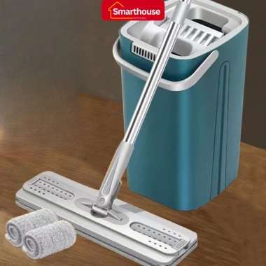 Bộ Lau Nhà Tự Vắt 360 Cao Cấp - Giải Pháp Sạch Gọn, An Toàn Cho Bé