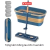 Bộ Lau Nhà Xô Gấp Gọn Thông Minh - Bàn Lau 42cm, Cây Lau Tự Vắt 360° Siêu Nhanh 5