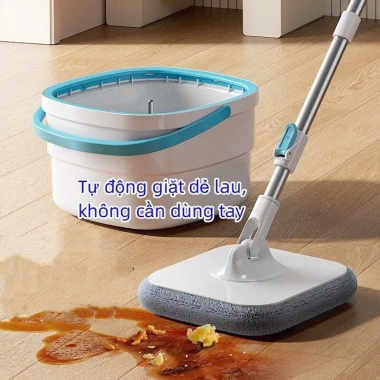 Bộ lau sàn xoay 360 có vòi xả nước, cây lau tự vắt + xô đựng nước bẩn - Giá ưu đãi 289.000₫ 6 Bộ lau sàn xoay 360 có vòi xả nước, cây lau tự vắt + xô đựng nước bẩn - Giá ưu đãi 289.000₫ 6