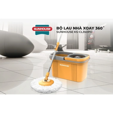 Bộ Lau Xoay 360 SUNHOUSE KS-CL350PO Thùng Tự Vắt Lồng Inox Chống Gỉ 361.000đ 10 Bộ Lau Xoay 360 SUNHOUSE KS-CL350PO Thùng Tự Vắt Lồng Inox Chống Gỉ 361.000đ 10
