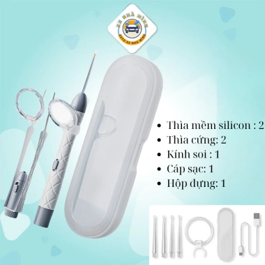 Bộ Lấy Ráy Tai Cao Cấp LED - An Toàn, Dễ Dùng, Thiết Kế Trẻ Em, Giá chỉ 165.000 VND