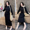 Bộ len sọc nữ croptop trễ vai + chân váy ôm dài - Giá ưu đãi 215k Thảo Ngọc Store 5