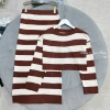 Bộ len sọc nữ croptop trễ vai + chân váy ôm dài - Giá ưu đãi 215k Thảo Ngọc Store 6